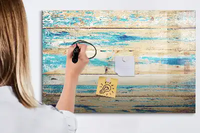Lavagna magnetica per disegnare in legno graffiato