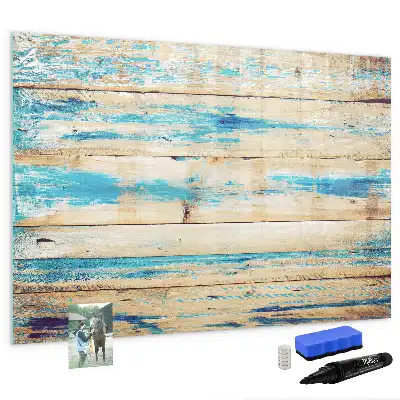 Lavagna magnetica per disegnare in legno graffiato