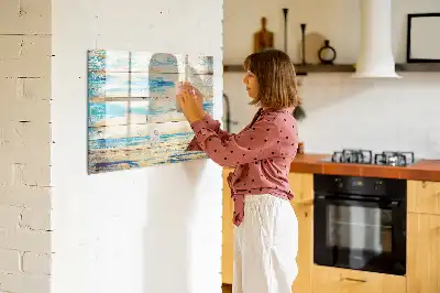 Lavagna magnetica per disegnare in legno graffiato