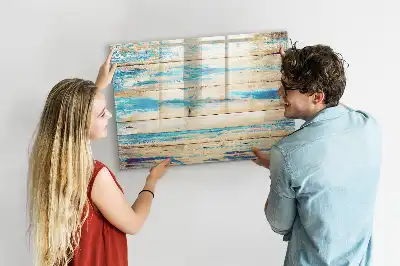 Lavagna magnetica per disegnare in legno graffiato