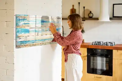 Lavagna magnetica per disegnare in legno graffiato