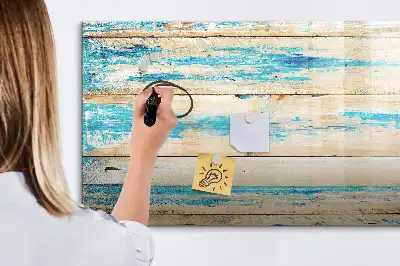 Lavagna magnetica per disegnare in legno graffiato