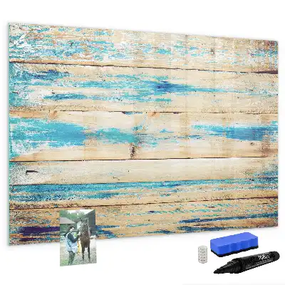 Lavagna magnetica per disegnare in legno graffiato