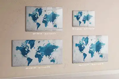 Lavagna magnetica per disegnare mappa del mondo
