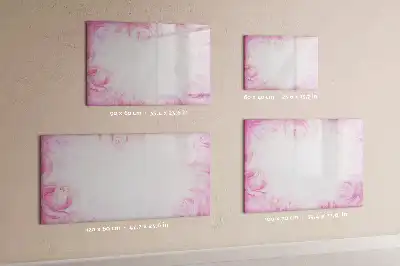 Lavagna magnetica per disegnare con stampa di rose astratte