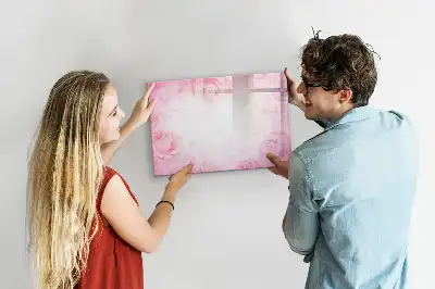 Lavagna magnetica per disegnare con stampa di rose astratte