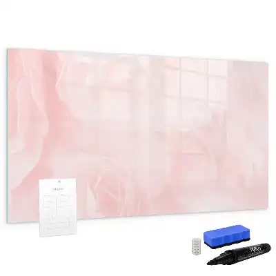 Lavagna magnetica decorata con rose sbocciate