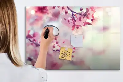 Lavagna magnetica per disegnare motivo fiori primaverili