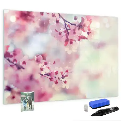 Lavagna magnetica per disegnare motivo fiori primaverili