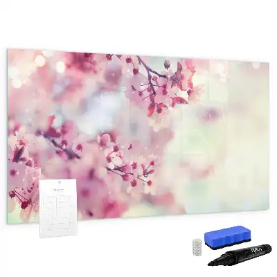 Lavagna magnetica per disegnare motivo fiori primaverili