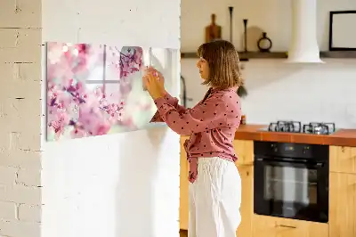 Lavagna magnetica per disegnare motivo fiori primaverili