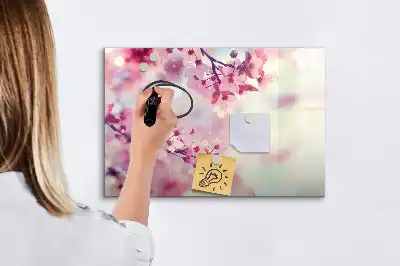 Lavagna magnetica per disegnare motivo fiori primaverili