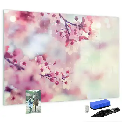 Lavagna magnetica per disegnare motivo fiori primaverili