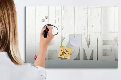 Lavagna magnetica per scrivere Testo Casa