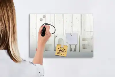 Lavagna magnetica per scrivere Testo Casa