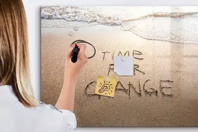 Lavagna magnetica per disegnare motivo citazione sulla spiaggia