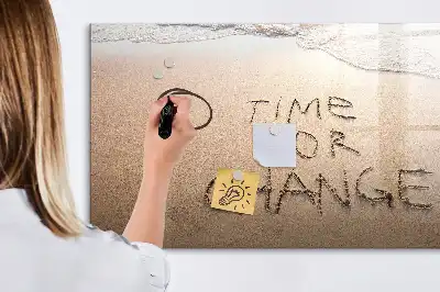 Lavagna magnetica per disegnare motivo citazione sulla spiaggia