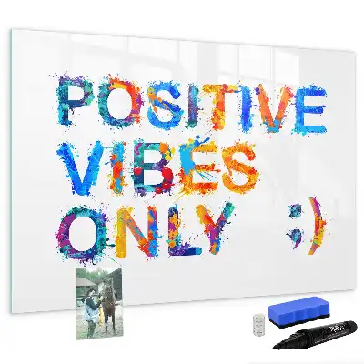Lavagna magnetica per disegnare con citazione positiva