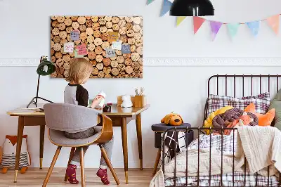 Lavagna magnetica per scrivere con tappi di vino in legno