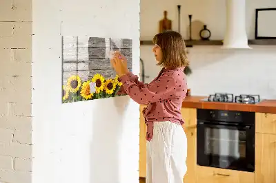 Lavagna magnetica per disegnare modello Girasoli