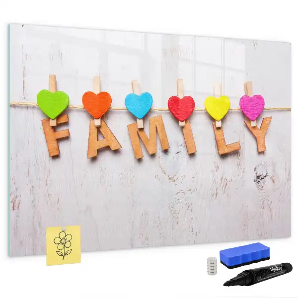 Lavagna magnetica per scrivere modello Famiglia