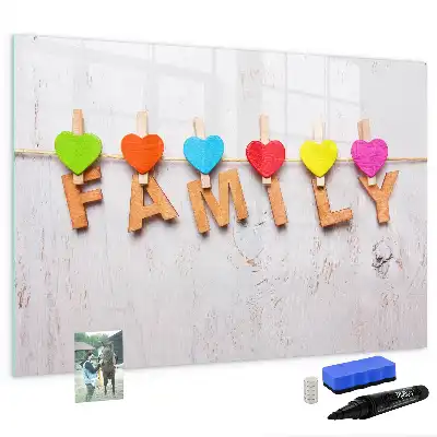 Lavagna magnetica per scrivere modello Famiglia