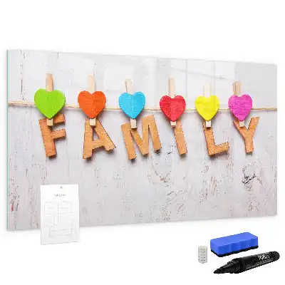 Lavagna magnetica per scrivere modello Famiglia