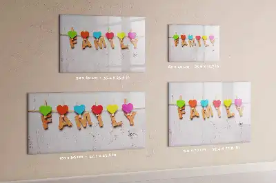 Lavagna magnetica per scrivere modello Famiglia