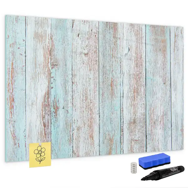Lavagna magnetica per scrivere in legno color pastello