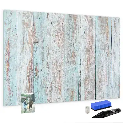 Lavagna magnetica per scrivere in legno color pastello