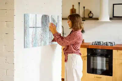 Lavagna magnetica per scrivere in legno color pastello