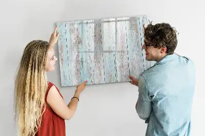 Lavagna magnetica per scrivere in legno color pastello