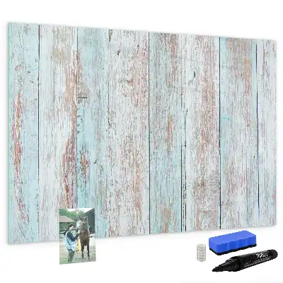 Lavagna magnetica per scrivere in legno color pastello