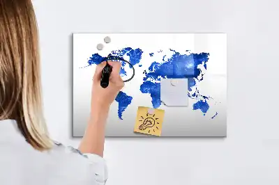 Mappa del mondo cosmica lavagna magnetica per scrivere