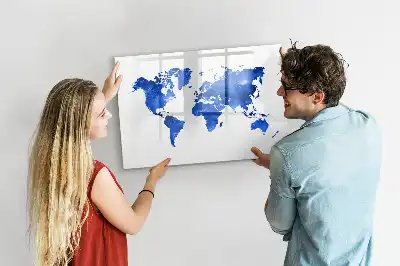 Mappa del mondo cosmica lavagna magnetica per scrivere