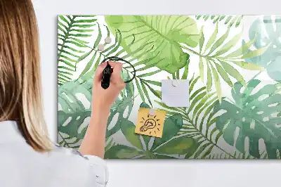 Lavagna magnetica per disegnare motivo foglie esotiche