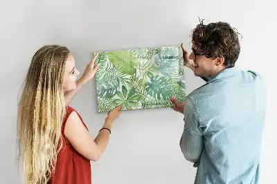 Lavagna magnetica per disegnare motivo foglie esotiche