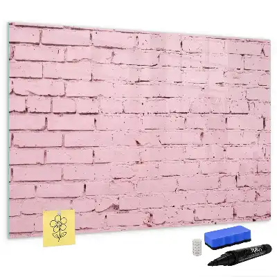 Lavagna magnetica per scrivere motivo muro di mattoni