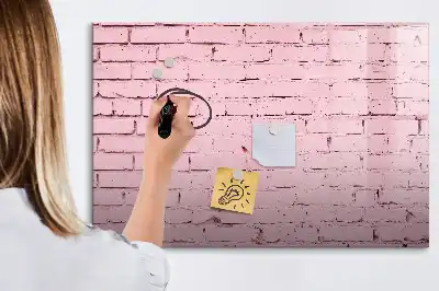 Lavagna magnetica per scrivere motivo muro di mattoni