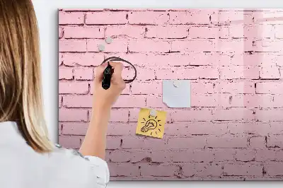 Lavagna magnetica per scrivere motivo muro di mattoni