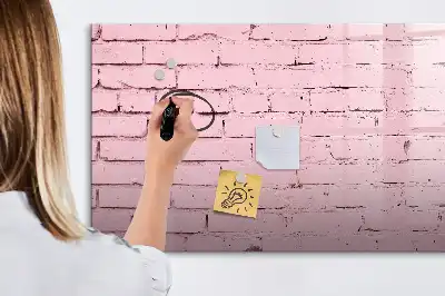 Lavagna magnetica per scrivere motivo muro di mattoni