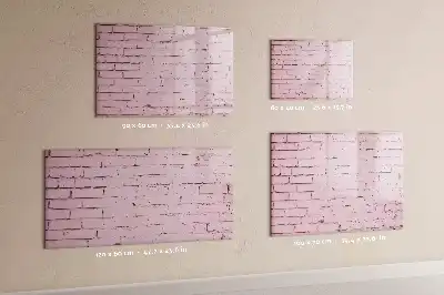 Lavagna magnetica per scrivere motivo muro di mattoni