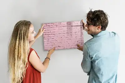 Lavagna magnetica per scrivere motivo muro di mattoni