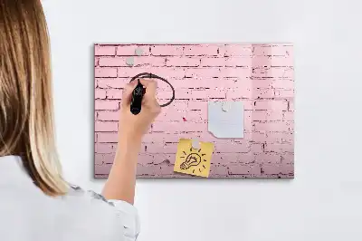 Lavagna magnetica per scrivere motivo muro di mattoni