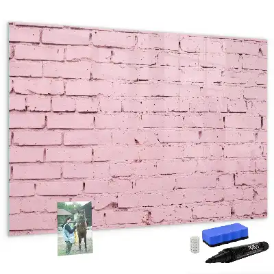 Lavagna magnetica per scrivere motivo muro di mattoni