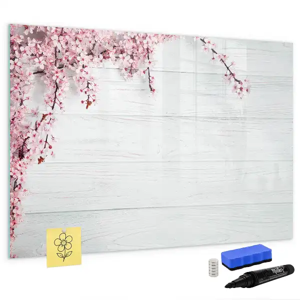 Lavagna magnetica per disegnare modello fiori primaverili