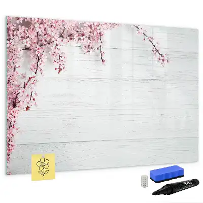Lavagna magnetica per disegnare modello fiori primaverili
