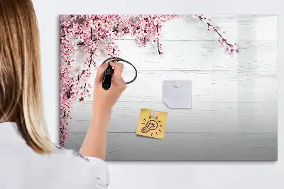 Lavagna magnetica per disegnare modello fiori primaverili