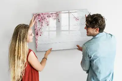 Lavagna magnetica per disegnare modello fiori primaverili