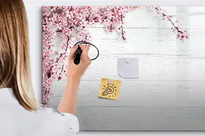 Lavagna magnetica per disegnare modello fiori primaverili